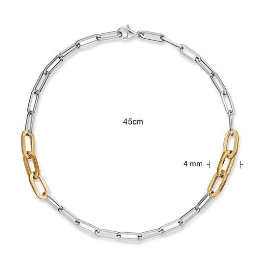  Kette - Silber - 45cm Chunky Chic - 
