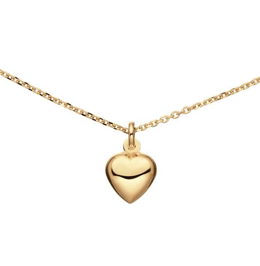  Necklaces with pendant - Heart - Anchor - Goldplated - 45cm