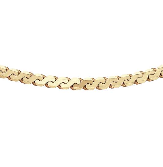  Necklaces with pendant - Fantasy link - Goldplated - 45cm