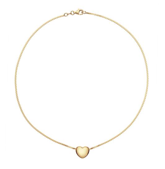  Necklaces with pendant - Heart - Fantasy link - Goldplated - 45cm