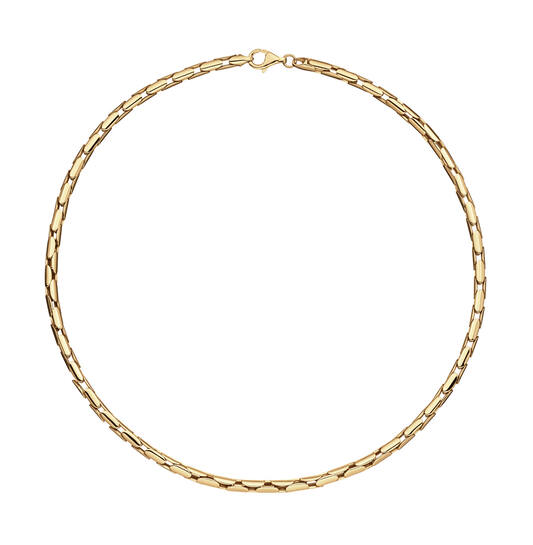  Link necklaces - Palmier, Foxtail - Silver - 45cm