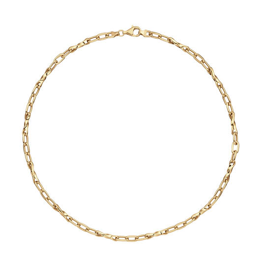  Colliers maillons - Ancre - Argent - 45cm