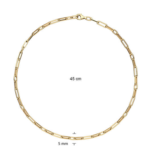  Colliers maillons - Ancre - Argent - 45cm