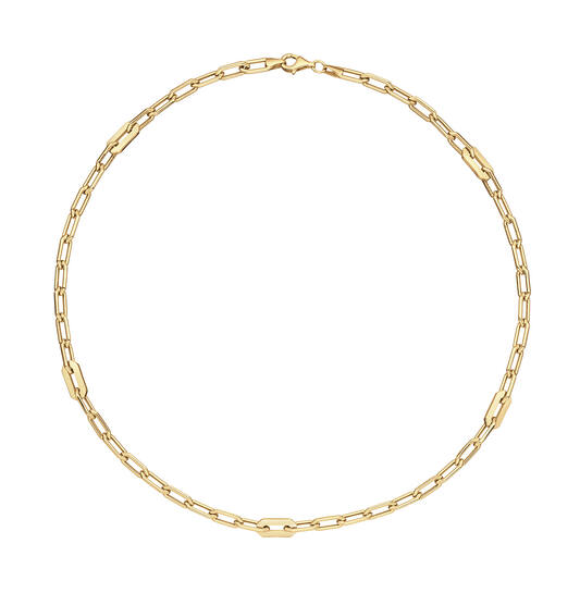  Schakelcollier - Anker - Zilver - 45cm