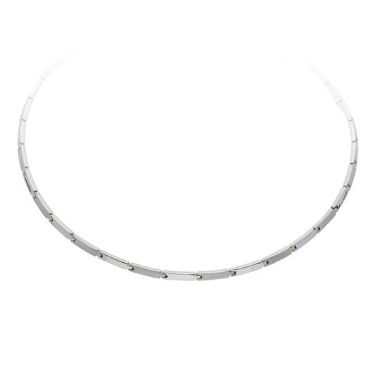  Choker - Fantasieschakel - Zilver - 43cm