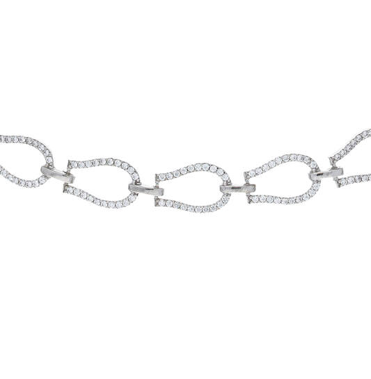  Chokers - Round - Fantasy link - Silver - 42cm