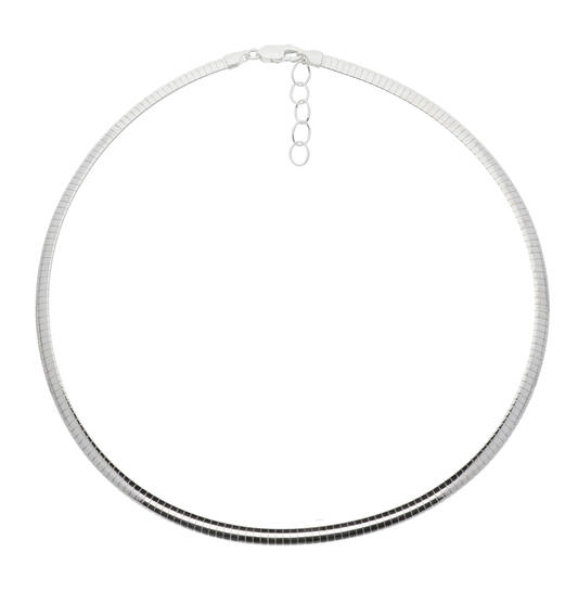  Omegaketten - Rund - Omega - Silber - 43cm