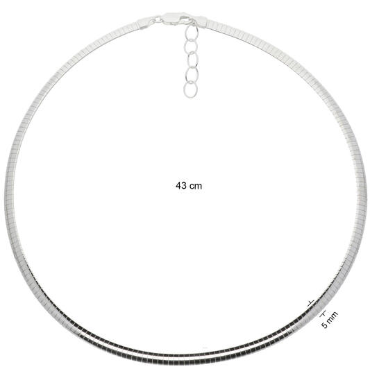  Omega necklaces - Round - Omega - Silver - 43cm