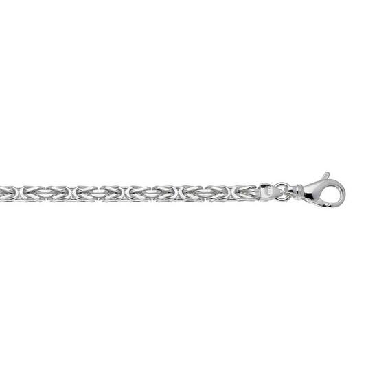  Schakelarmband - Koningsschakel - Vierkant - 4mm - 19cm