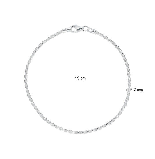  Schakelarmband - Koord - Rond - 1.7mm - 19cm