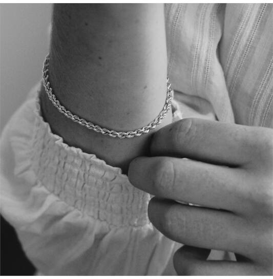  Schakelarmband - Koord - Rond - 3mm - 19cm