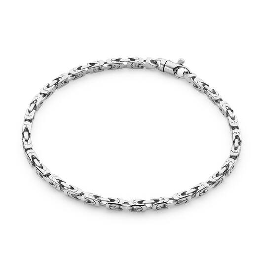  Bracelets à maillons - Chaine de roi - 2.5mm - 19cm