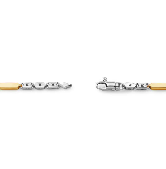  Gliederarmbänder - Büroklammer - 3mm - 19cm