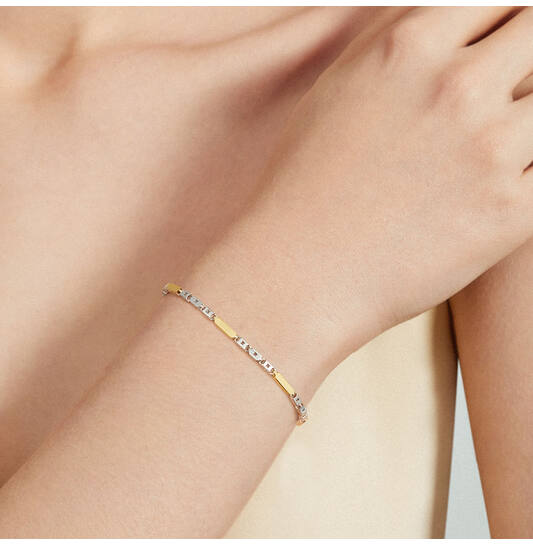  Gliederarmbänder - Büroklammer - 3mm - 19cm