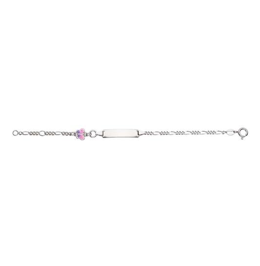  Schakelarmband - Figaro - Vlinder - 25mm - 14cm