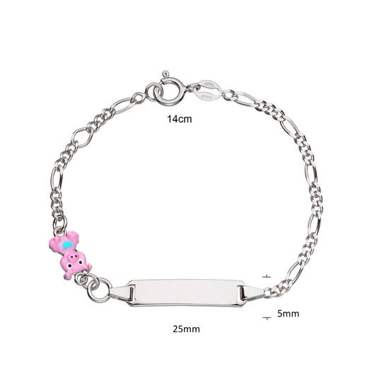  Gliederarmbänder - Figaro - Tier - 25mm - 14cm