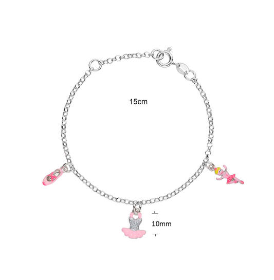  Bracelets à maillons - Jasseron - Fantasie - 3mm - 16cm