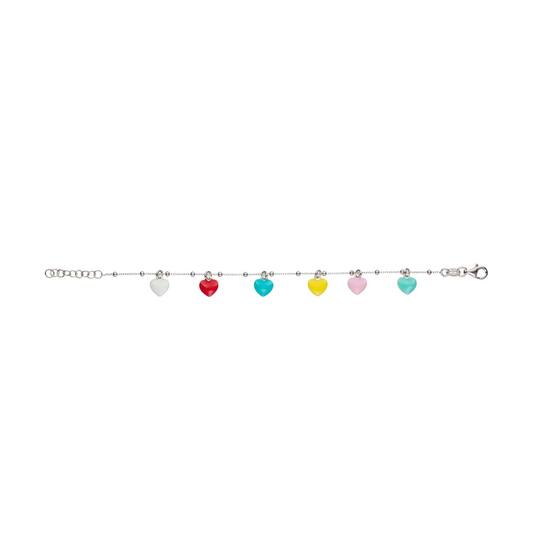  Link bracelets - Anchor - Heart - 4mm - 16cm