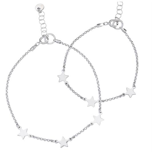  Symbol bracelets - Anchor - Moeder Kind 3 Sterren - 19cm