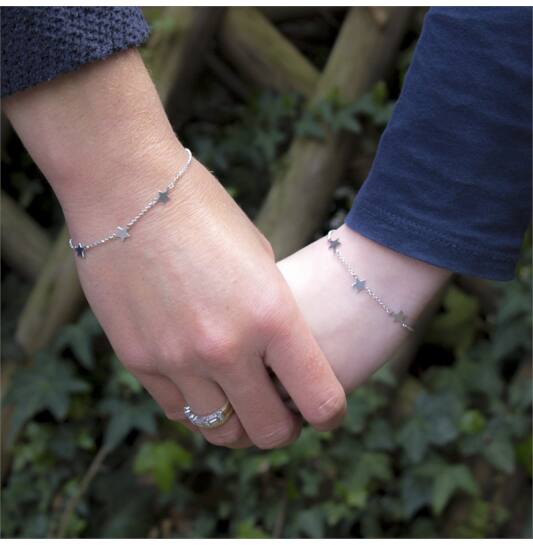  Symbol bracelets - Anchor - Moeder Kind 3 Sterren - 19cm