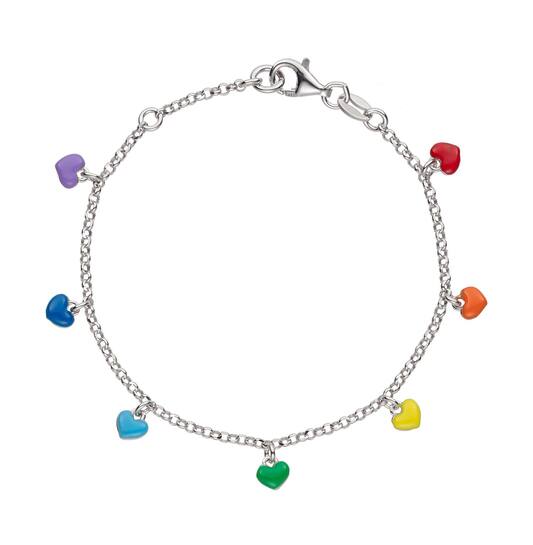  Link bracelets - Jasseron - Heart - 4mm - 16cm