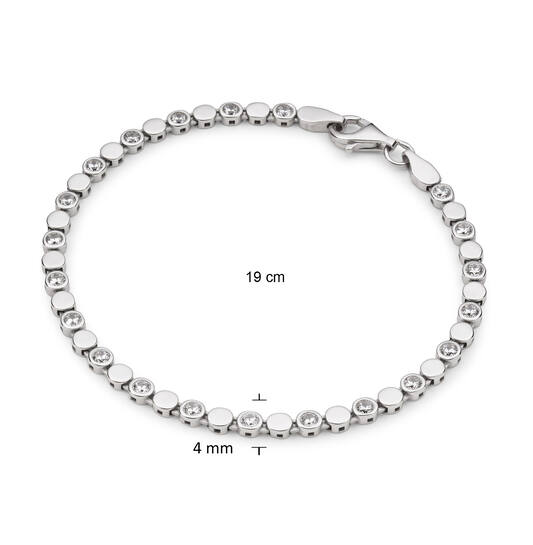  Tennisarmbänder - Fantasieglied - 4mm - 19cm