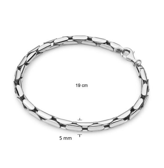 Bracelets à maillons - Palmier, queue de renard - 5mm - 19cm