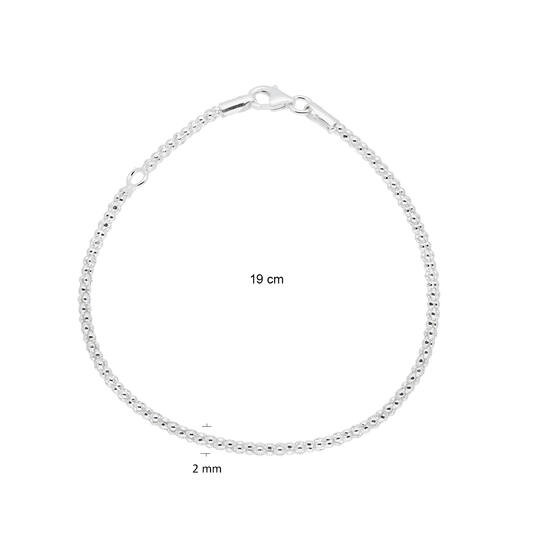  Schakelarmband - Popcorn - 2.2mm - 19cm