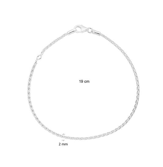  Schakelarmband - Palmier, Vossenstaart - 1.7mm - 19cm