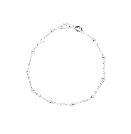  Bracelets à maillons - Dés, billes - 1.4mm - 17cm