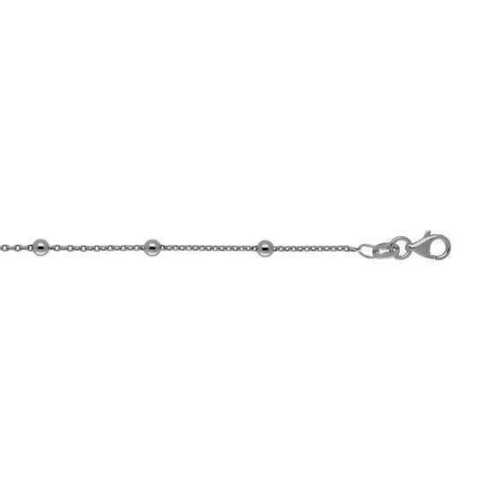  Gliederarmbänder - Würfel, Kugeln - 0.9mm - 19cm