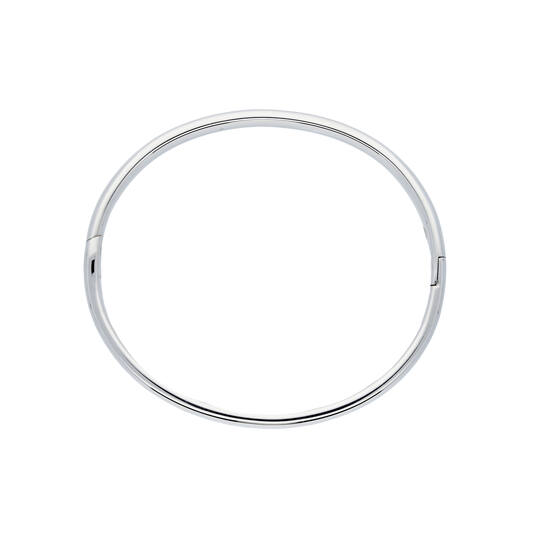  Bangle - Solid Silver Bangles - Massief - Ovaal - 5mm - Ø 56mm