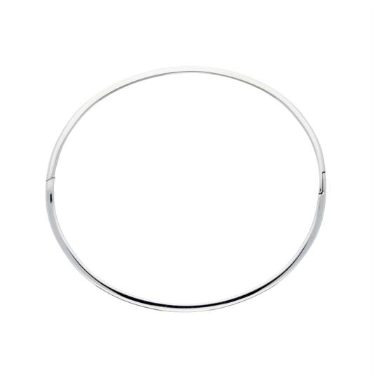  Armreifen - Solid Silver Bangles - Solide - Quadrat - 6mm - Ø 64mm