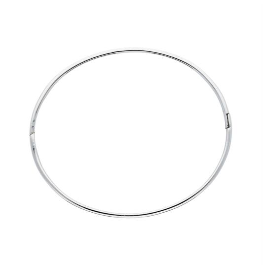  Armreifen - Solid Silver Bangles - Solide - Quadrat - 8mm - Ø 64mm