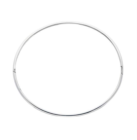  Armreifen - Solid Silver Bangles - Solide - Quadrat - 8mm - Ø 68mm