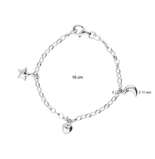  Charmarmbänder - Jasseron - 2mm - 16cm