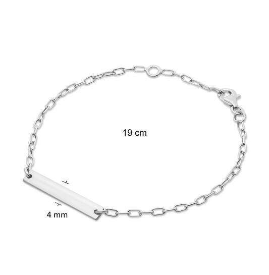  Plaatarmband - Anker - Rond - 25mm - 19cm