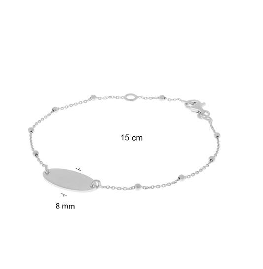  Bracelets gourmettes - Ancre - Ovale - 18mm - 15cm