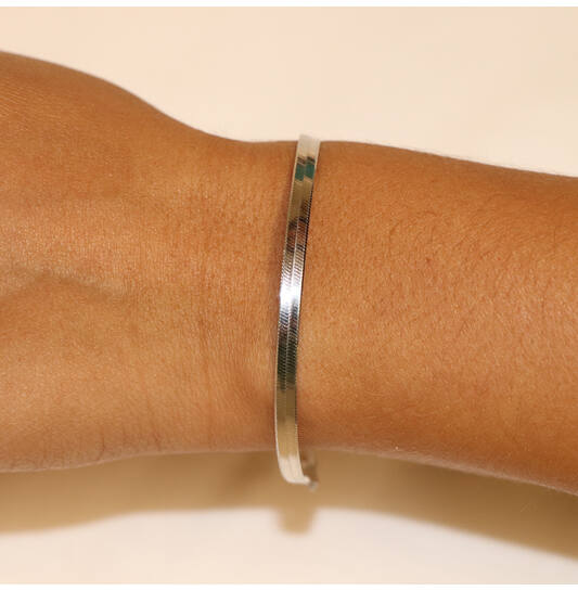  Bracelets à maillons - Gourmette - 3mm - 19cm