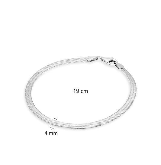  Bracelets à maillons - Gourmette - 3mm - 19cm