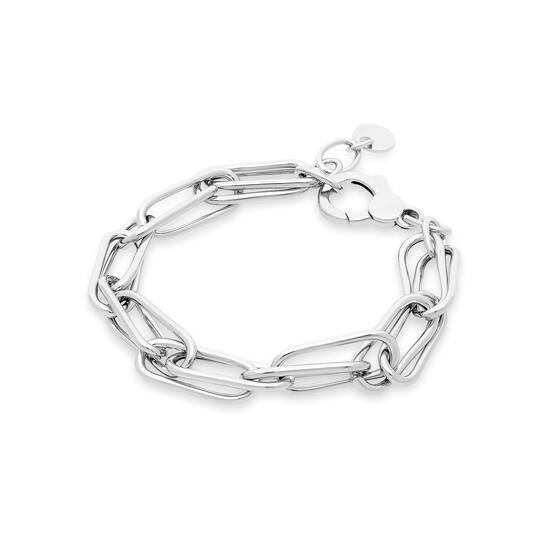  Schakelarmband - Paperclip - 8mm - 20cm