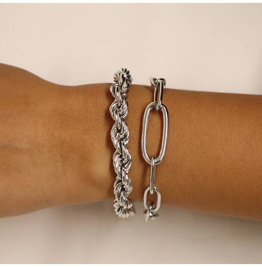  Schakelarmband - Koord - 8mm - 20cm