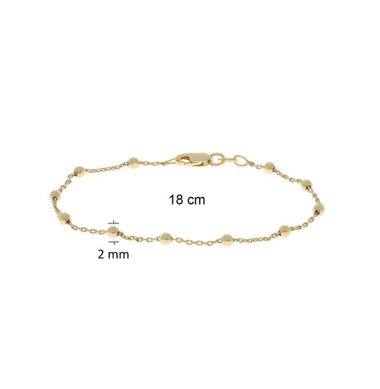  Schakelarmband - Anker - Rond - 3mm - 18cm