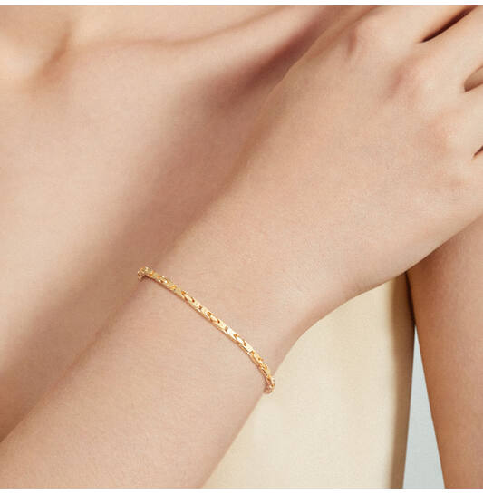  Bracelets à maillons - Chaine de roi - 2.5mm - 19cm