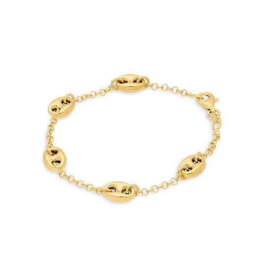  Link bracelets - Anchor - 8mm - 19cm