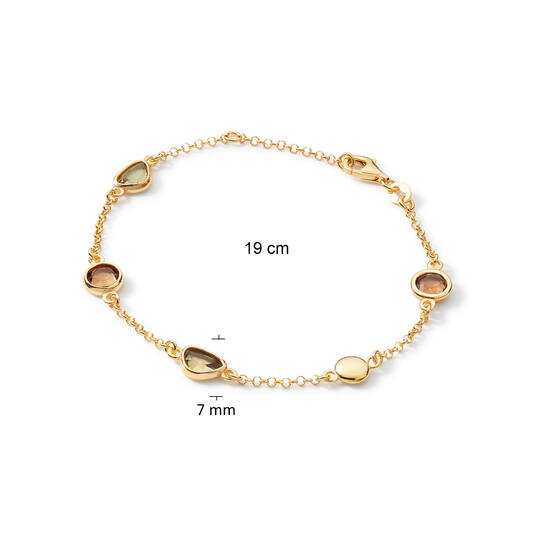  Bracelets avec pierre - Colors from Nature - Jasseron - 7mm - 19cm