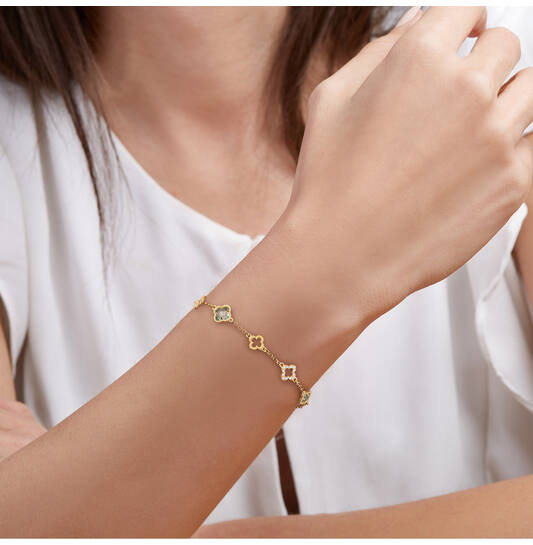  Link bracelets - Colors from Nature - 8mm - 19cm