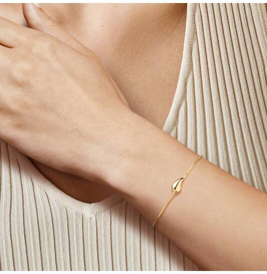  Link bracelets - Anchor - Drop - 5mm - 19cm