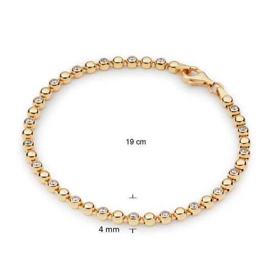  Gliederarmbänder - Fantasieglied - 4mm - 19cm