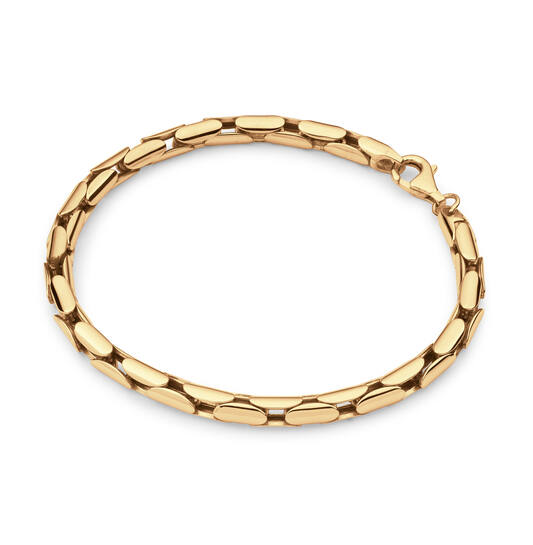  Link bracelets - Palmier, Foxtail - 5mm - 19cm